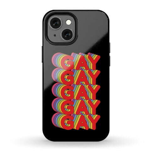 Gay Retro Rainbow Phone Case